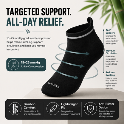 Bamboo Ankle Compression Socks